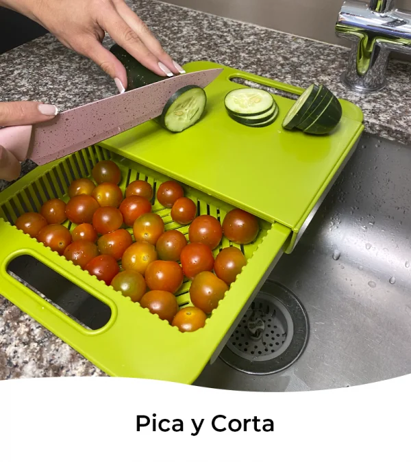 Tabla de cortar, colador y bandeja de alimentos - Image 2