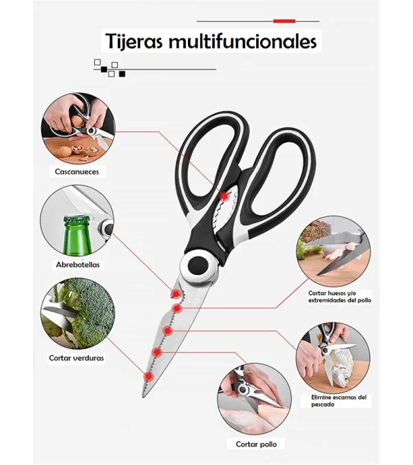 Tijeras de cocina multifuncionales - Image 6
