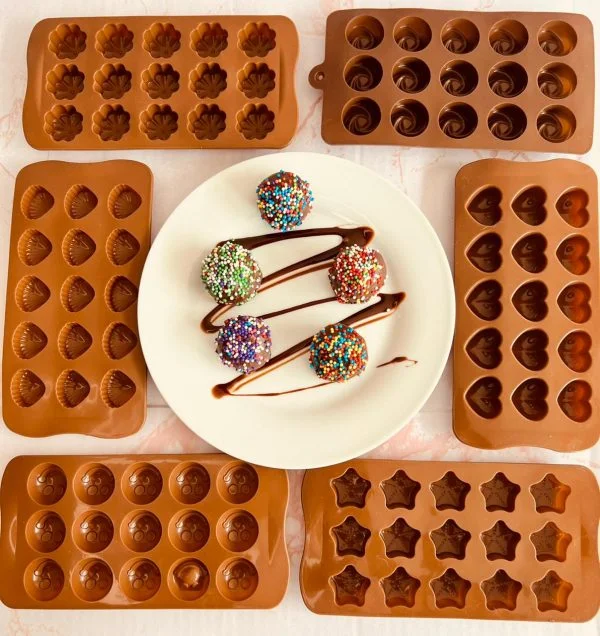 Juego de 6 Moldes de Chocolate en Silicona - Imagen 3