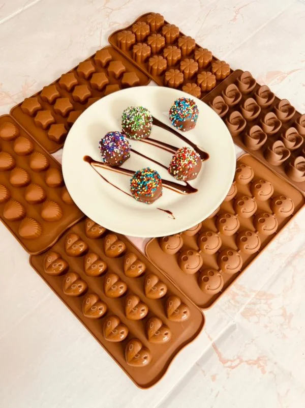Juego de 6 Moldes de Chocolate en Silicona - Imagen 2